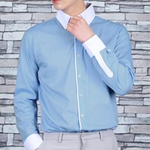타운클로 남성용 배색 보카시 셔츠