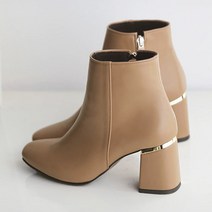 바닐라슈 케러즈 베이직 골드메탈링 앵클부츠 7cm