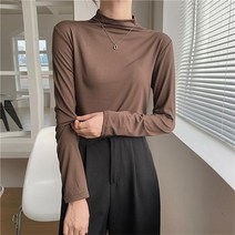 1015마켓 여성용 라운디 반폴라 티셔츠