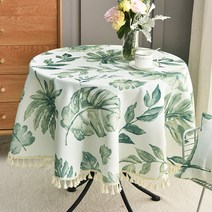 마켓A 컨트리네츄럴 원형 식탁보, TYPE2, 85cm