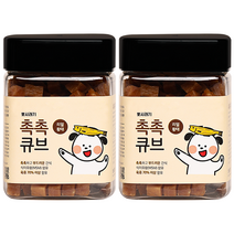 뽀시래기 촉촉큐브 강아지 간식 2p, 황태, 2개
