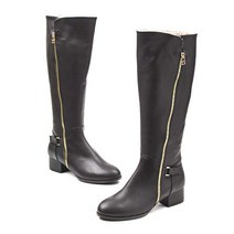 여성용 가죽 롱 털부츠 1710