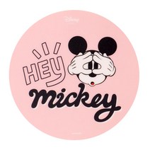 로이체 디즈니 캐릭터 PVC 원형 마우스패드, 미키, 1개