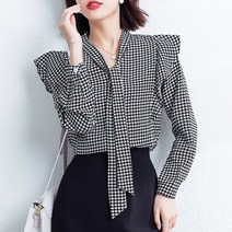 포플러앤씨 베리오 타이 블라우스