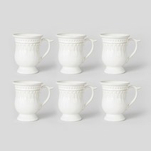 쓰임 그레이스 머그, 아이보리, 6개