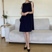 바다니 어깨스트랩 나시 원피스 OPS6086K12