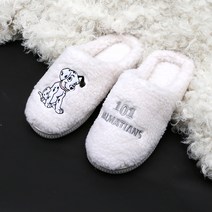 디즈니 달마시안 퓨리 방한슬리퍼, IVORY