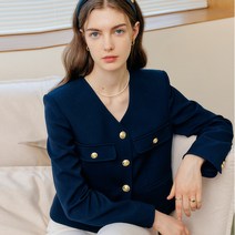 룩캐스트 여성용 CELINA V NECK JACKET