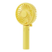 프롬비 사일런트 스톰 저소음 휴대용 미니 선풍기, FA135B, 옐로우