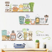 스위트 스페이스 데코 벽면스티커 리폼시트지 플랜테리어 + 지관통, 23(스티커), 랜덤발송(지관통)