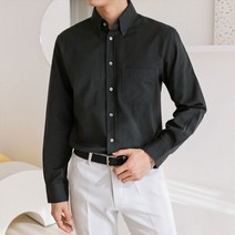 맨타임 남성용 SYJ 스탠다드 포켓 옥스포드 데일리 셔츠