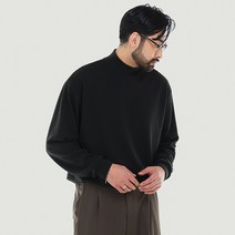 파이브엑스라지 남성용 오버핏 반폴라 긴팔 티셔츠