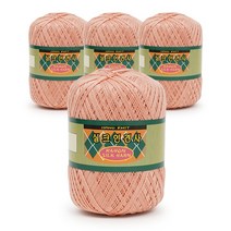 필립섬유 쎄비 실크 인견사 뜨개실 90g x 4p, 865 라이트살몬