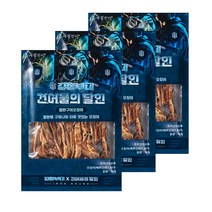 강철부대 건어물의 달인 철판구이 오징어, 80g, 3개