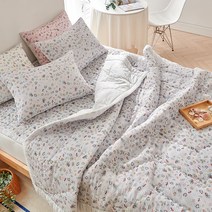 라몬떼 보타닉 가든 모달 순면 시어서커 누빔이불 + 베개커버 세트