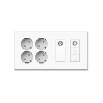 원하 Ti1 통신 콘센트 4구 + CATV 1방 + RJ45 2구 + CVTA 1방 통합수구, 1개