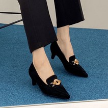 첫걸음 비앙카 골드 스웨이드 펌프스 5cm