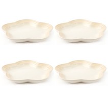 스위티 로얄플라워접시 14.8cm, 단품, 4개, 파우더베이지