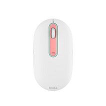 아이노트 충전식 블루투스 무선 저소음 마우스 MC340RB, 화이트