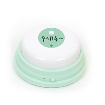 베리앤펫 NEW 업그레이드 간식벨 훈련 벨 용품 BIG 버튼톡 8kg 이상, 민트, 1개