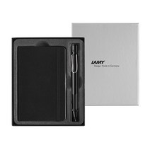LAMY 사파리 샤프 + 노트 기프트 세트, 샤이니블랙, 1세트