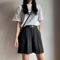 안다로미 여성용 깔끔프리 숏 정장팬츠