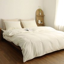 아망떼 코튼벨 누빔 이불커버, 내츄럴 광목