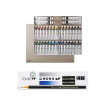 신한화구 유화 물감 20ml + 톰보 모노J 4B 12p, 36색