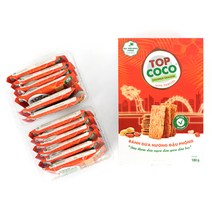 우리가스토리 탑코코 코코넛 크래커 땅콩맛 과자, 4개, 180g