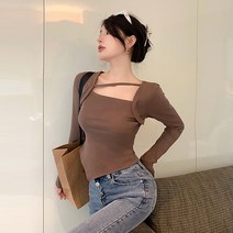 레몬소울 여성용 쪼기 유니크 스트랩 티셔츠