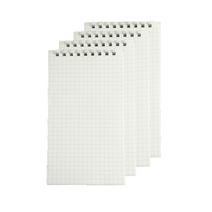 제이포 투명커버 휴대용 미니 노트 수첩 체크, 투명, 4개