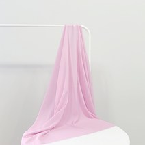 나비손길 두툼한 컬러 쉬폰 원단, 117바이올렛핑크