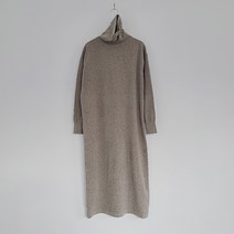 어반프랑 여성용 비노쉬 터틀 캐시미어 루즈핏 니트 롱 원피스