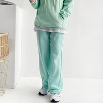 윤베리 여성용 기모 데일리 일자핏 팬츠 트레이닝 바지