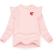 젤리스푼 여아용 러브제이 프릴 날개 티셔츠