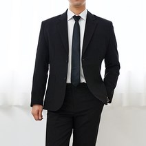 언탭트 남성용 사계절 투버튼 베이직 캐주얼 정장 한벌 세트