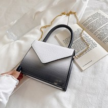 그라데이션 골드체인 크로스백 미니백