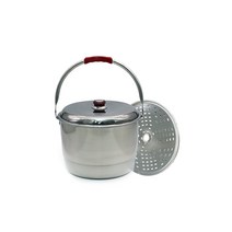 스텐팩토리 로차 스텐 인덕션겸용 들통, 27cm, 실버