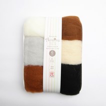 하마나카 브랜드얀 아클렌 펠트 6종 세트 H441-141, 혼합색상(H441-141-2), 1개