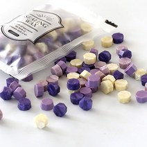 미화부장 실링 왁스 비즈 씰링 왁스 씰왁스 100P 세트, 05 퍼플요정, 1세트