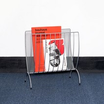 하우스레시피 메쉬 매거진 랙, 1개, 실버