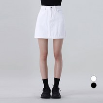 어썸어라운드 여성용 A라인 코튼 미니 스커트