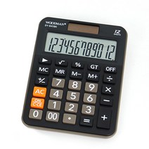 우드맨 모던 전자계산기 DY-845, 1개, 블랙