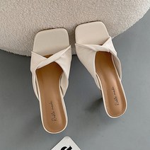 라블 여성용 꼬임 힐슬리퍼 7.5cm