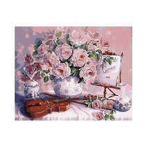 플레이어바웃 장미와 바이올린 DIY 명화 그리기 세트 40 x 50 cm, 혼합색상