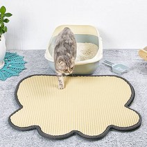 moa 고양이 화장실 이중 발바닥 매트, 베이지