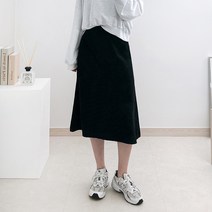 라미르 여성용 특양면 트레이닝 밴딩 롱 스커트