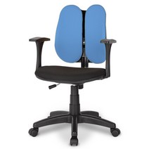 엔젤A 노헤드 책상의자 패브릭, 블루