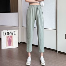 레몬소울 여성용 려와 밴딩 와이드 일자팬츠