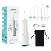 하우지안 스켈링픽 구강세정기 + 노즐 팁 7종 세트, HWP1800(화이트)